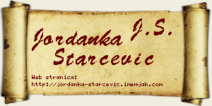 Jordanka Starčević vizit kartica
